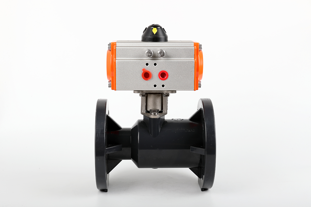 裕华气动法兰一体球阀